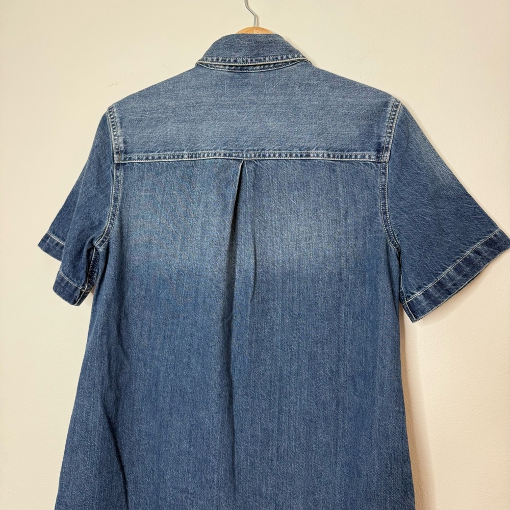 Madewell Denim Boxy Shirtdress in Demarco Wash size small - Picture 6 of 12